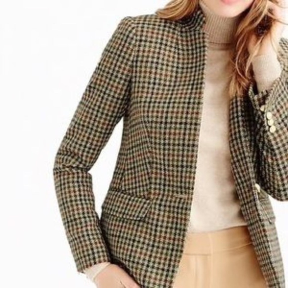 J Crew Houndstooth Regent Blazer
